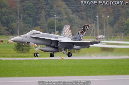 2009-10-08 Meiringen 488 McDonnell Douglas FA-18C Hornet